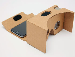 Image of Google's Cardboard 3D VR viewer