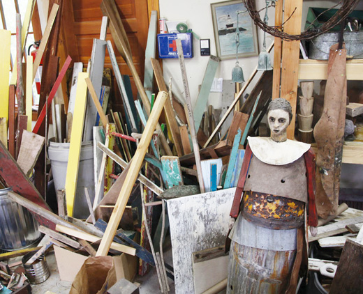Image showing a number of Joe Brubaker's sculpture pieces
